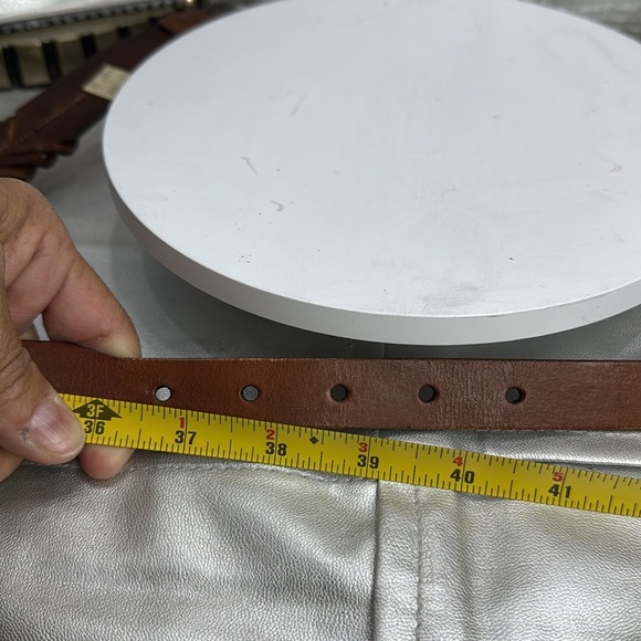 (H) COLE HAAN, women's vintage braided leather belt, made in Italy, size 40 - Picture 13 of 14